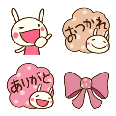 อิโมจิไลน์ Adult cute Dochi Usa Emoji