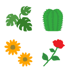 Ugoku!Daily use greenplants,flower emoji