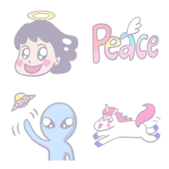 Angel love and peace Emoji