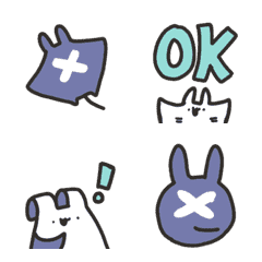 Blue Manta Ray Emoji