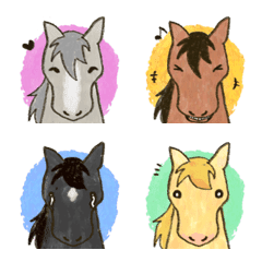 cute horse face icons