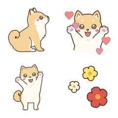 อิโมจิไลน์ Moving Shiba dog Emoji