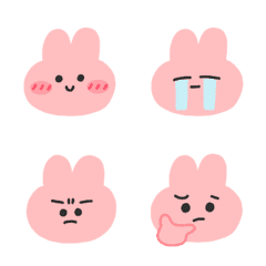 cute rabbit animated emoji