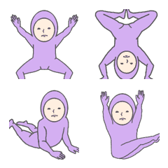 moving purple human emoji 2