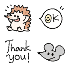 Hedgehog & Mouse Emoji2