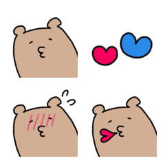 YURUKAWA Bear KUMATASO emoji