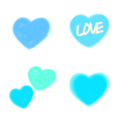 heart,heart,heart ! Light blue mix