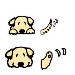light brown and lop eared dog emoji