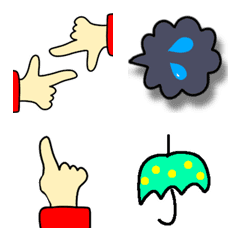 Multilingual leisurely handwritten emoji