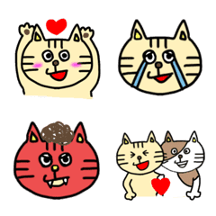cat and cat emoji