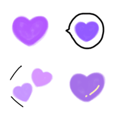 heart,heart,heart! purple