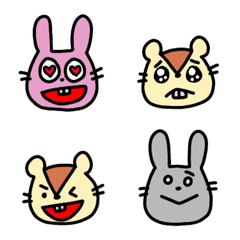 Rabbit & Hamster emoji