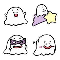 Emoji bayi hantu yang lucu