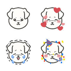 everyday with the white dog -emoji