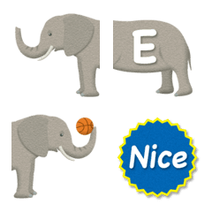 connect elephant alphabet emoji