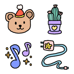 Colorful emoji: 8