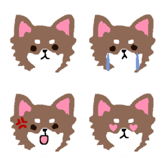 chocolate cream chihuahua Emoji