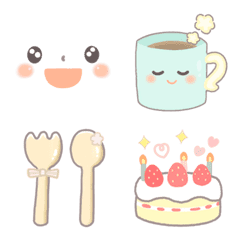 Cute easy-to-use emoticon cafe