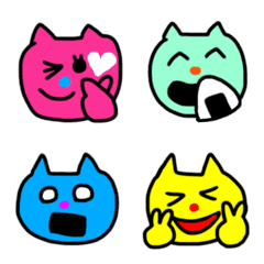 Funny Lazy Colorful Cats