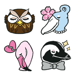 Cute birds Emoji for all seasons.