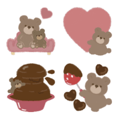 Bear and bear Emoji vol.2