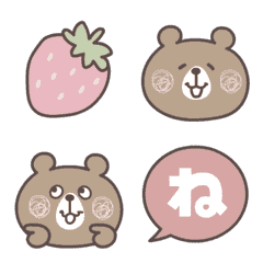 Cute emoji of Chaco's little brown bear