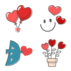 Lots of hearts cute Emoji