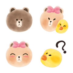 EMOJI of BROWN, CHOCO & SALLY