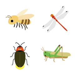 虫と昆虫の絵文字