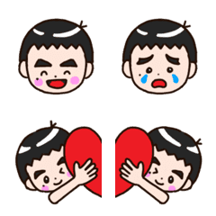 black hair boy emoji(revised edition)