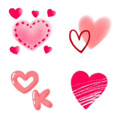 A heart various emoji