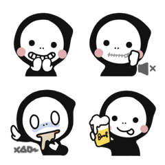 black hood simple emoji 2
