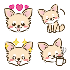 Cream White Chihuahua Emoji40