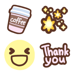 Simple Kawaii Pastel Colored Emoji