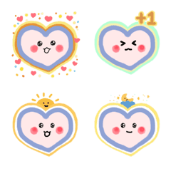 Adorable sweet heart emoji