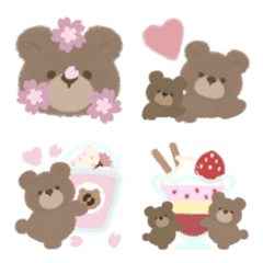 Animation Bear and bear Emoji Springver.