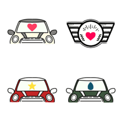 mini mini car kawaii emoji