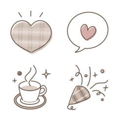 subdued and latte colors emoji