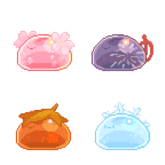 Pixel Slime Emoji Set2