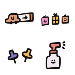 cute black border stickers2