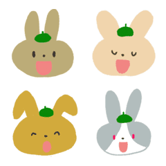 RABBIT wear a beret CHOIR emoji