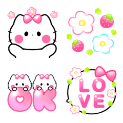 Very cute sweet cat emoji – LINE Emoji | LINE STORE