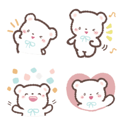 fluffy polar bear Emoji