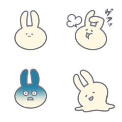 Fluffy Rabbit Face Emoji 2
