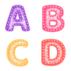 A-Z big, colorful emojis