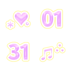 QxQ Diamond Pink Purple01-31date Emoji