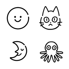 simple black Emoji that anyone can use