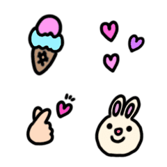 kawaii emoji april