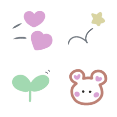 べべぴ♡シンプルくすみ絵文字3