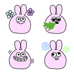 Rabbit cute&cool Emoji